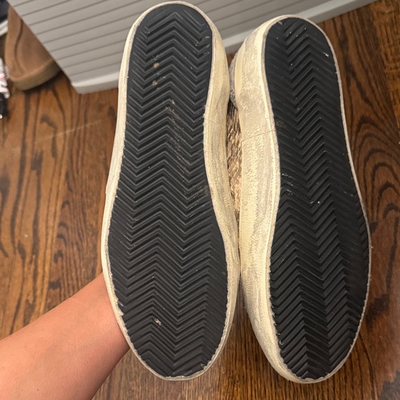 Golden Goose Beige and Black Sneakers - Picture 4 of 9